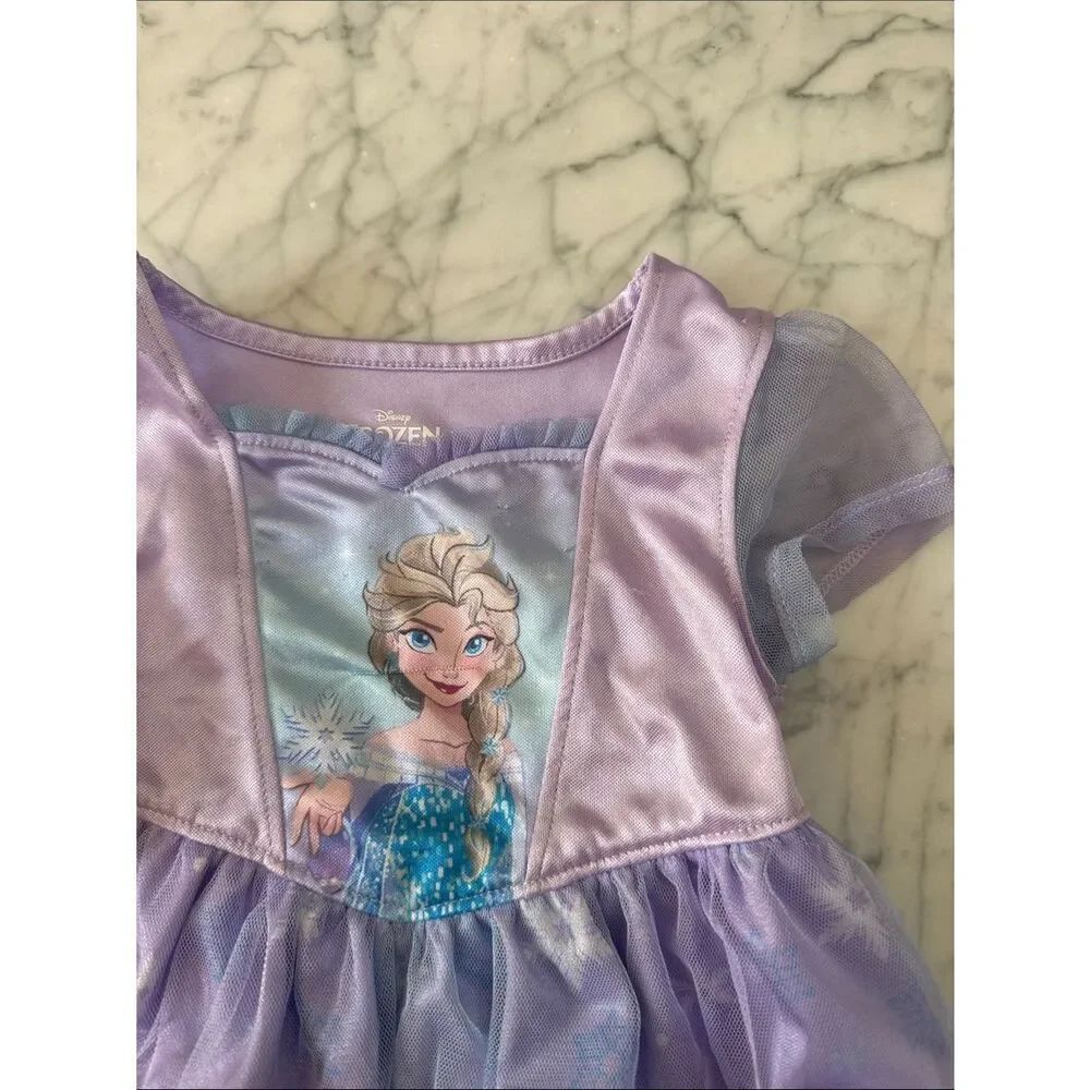 Disney Frozen Elsa Girls Nightgown Sz 2T - Picture 2 of 5